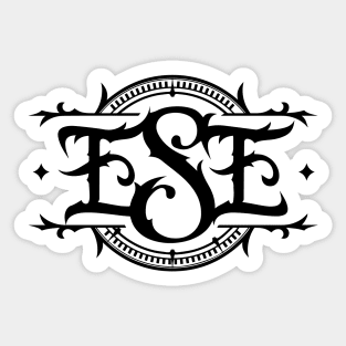 Black ESE Brand Sticker